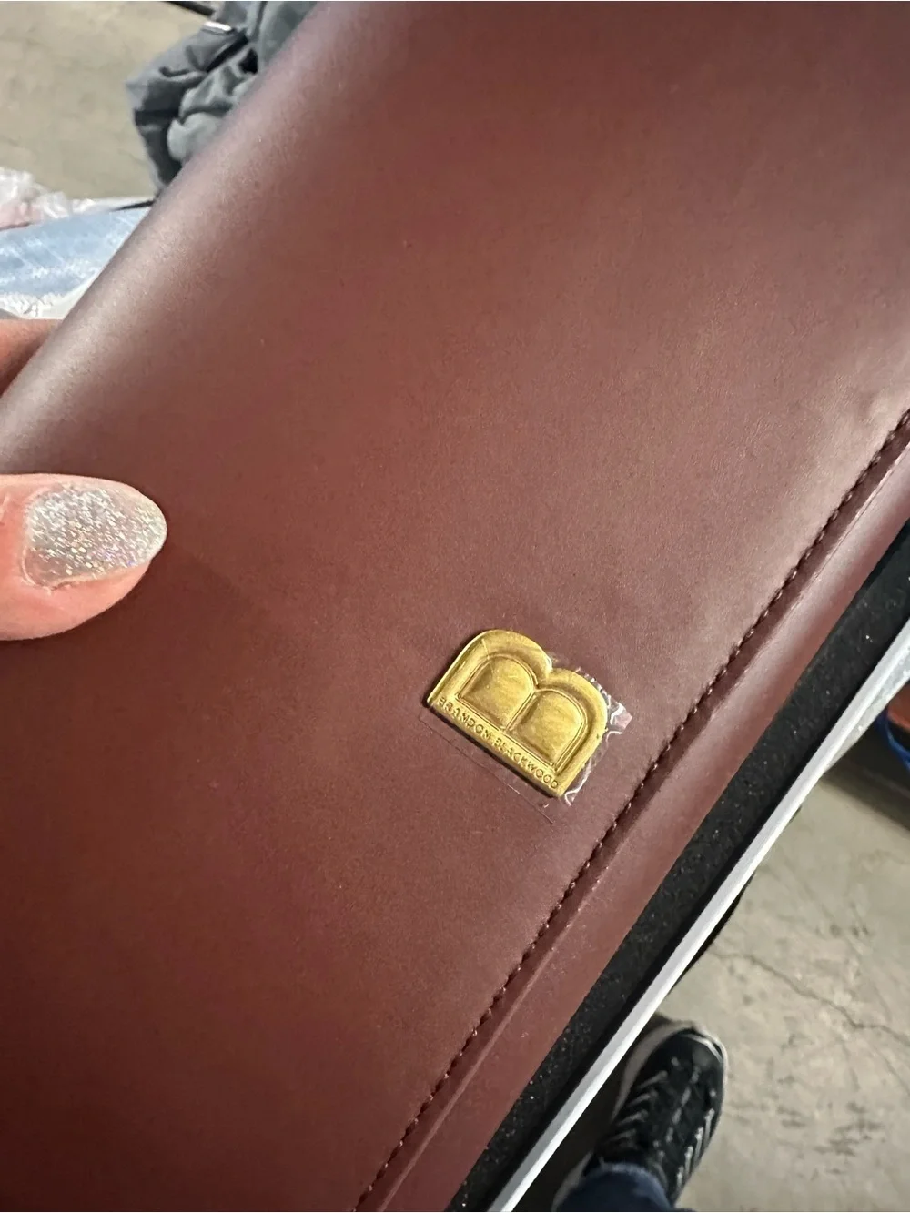 Brandon Blackwood Travel Pouch in Brown Leather